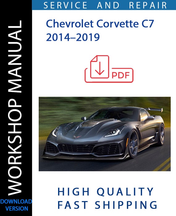 Chevrolet Corvette C8 2020-2022 Factory Repair Manual – CD ROM