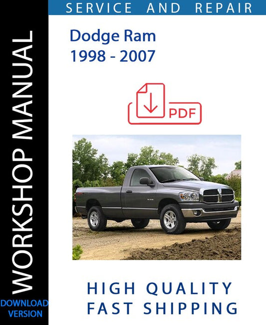 DODGE RAM 1998 - 2007 Workshop Manual | Instant Download