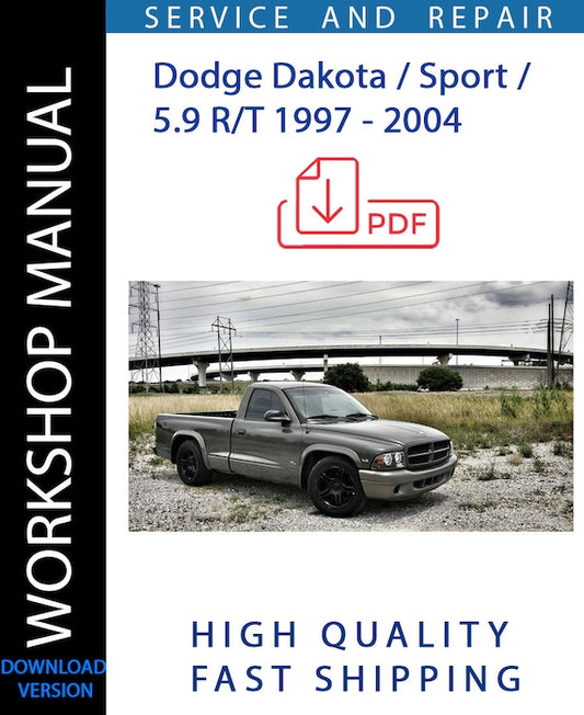 DODGE DAKOTA - SPORT - 5.9 R-T 1997 - 2004  Workshop Manual | Instant Download