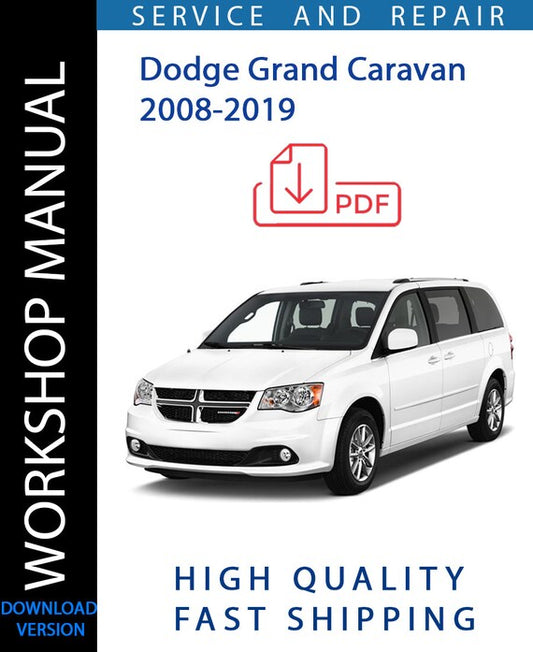 DODGE GRAND CARAVAN 2008-2019 Workshop Manual | Instant Download
