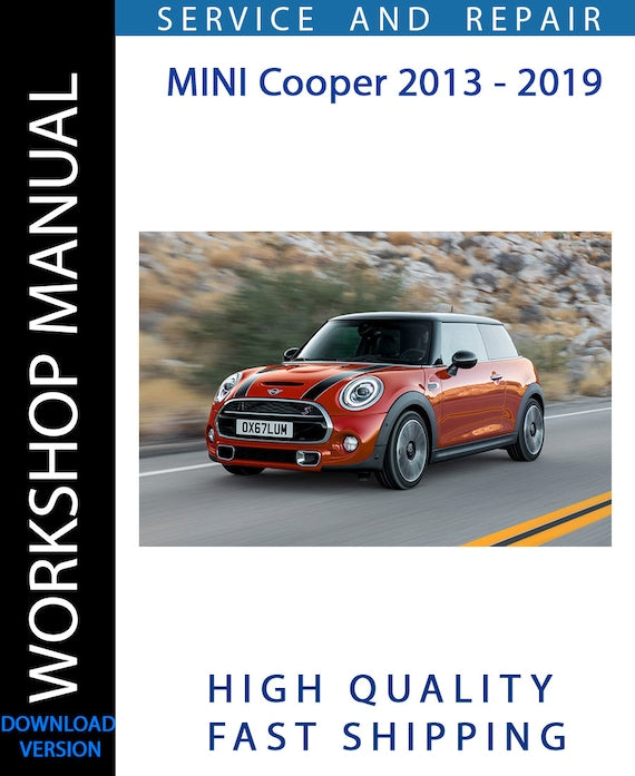 MINI COOPER 2013 - 2019 Service Repair Workshop Manual | Instant ...