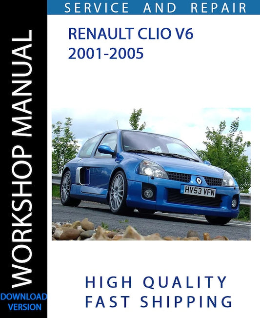 RENAULT CLIO V6 2001-2005 Workshop Manual | Instant Download