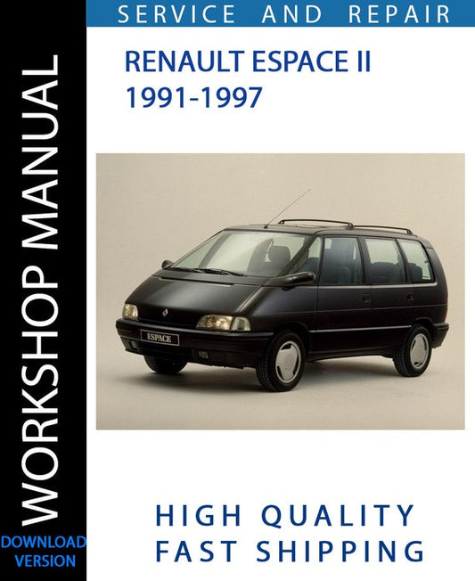 RENAULT ESPACE II 1991-1997 Workshop Manual | Instant Download