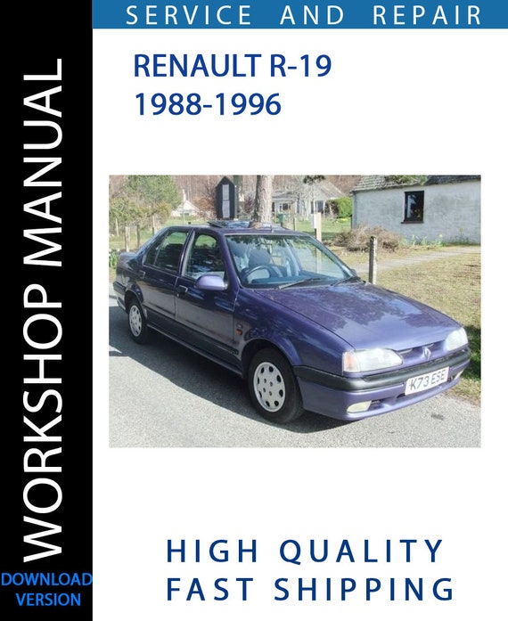 RENAULT R-19 1988-1996 Workshop Manual | Instant Download