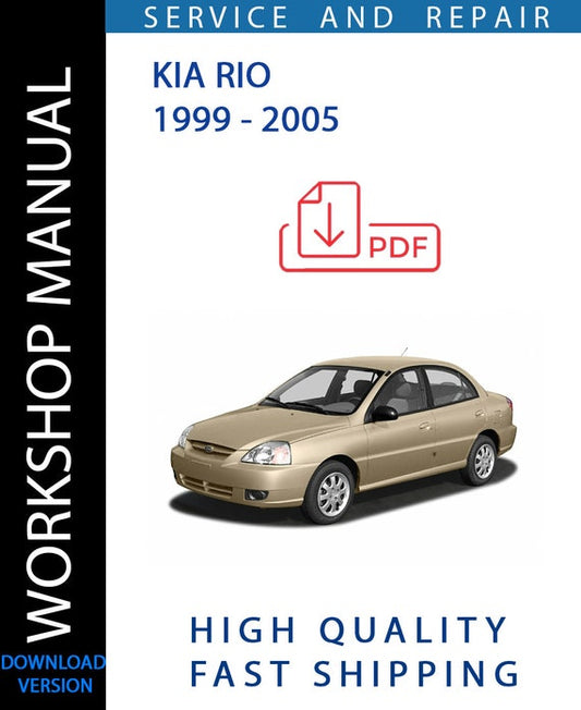 KIA RIO 1999 - 2005 Workshop Manual | Instant Download