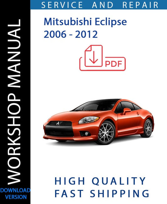MITSUBISHI ECLIPSE 2006 - 2012 Workshop Manual | Instant Download