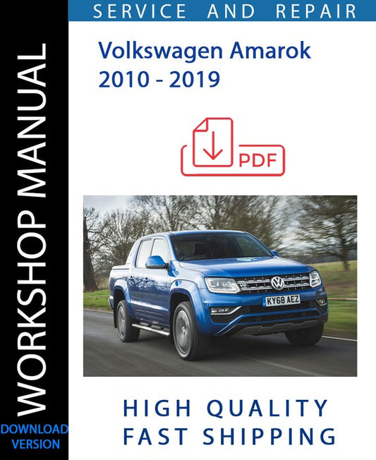 VOLKSWAGEN AMAROK 2H 2010 - 2019 Workshop Manual | Instant Download