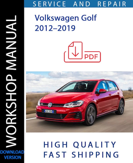 VOLKSWAGEN GOLF 2012–2019 Workshop Manual | Instant Download