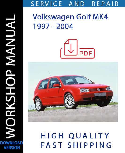 VOLKSWAGEN GOLF MK4 1997 - 2004 Workshop Manual | Instant Download