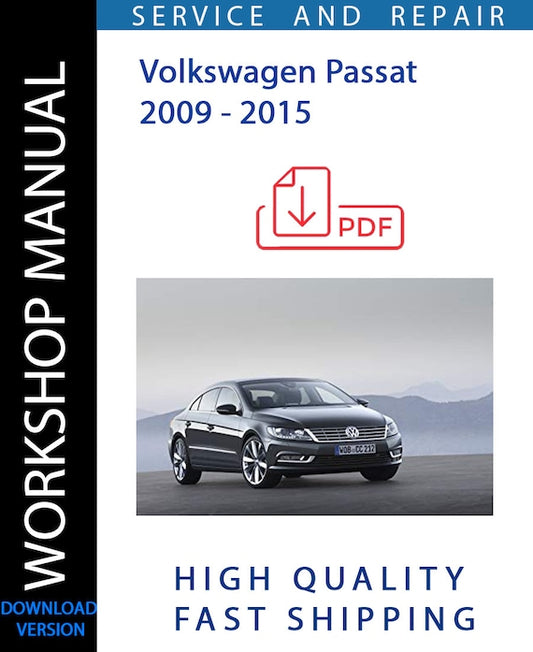 VOLKSWAGEN PASSAT 2009 - 2015 Workshop Manual | Instant Download