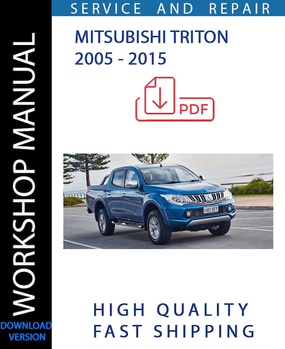 MITSUBISHI TRITON 2005 - 2015 Service Repair Workshop Manual | Instant ...