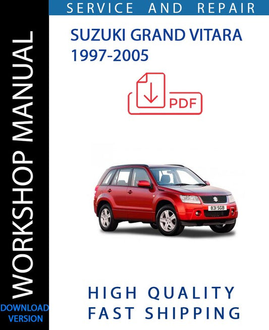 SUZUKI GRAND VITARA 1997-2005 Workshop Manual | Instant Download