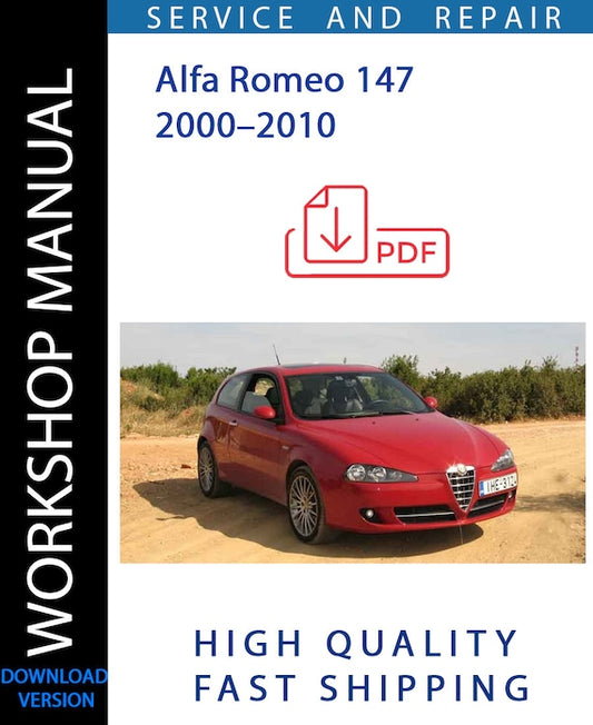 ALFA ROMEO 147 2000–2010 Workshop Manual | Instant Download