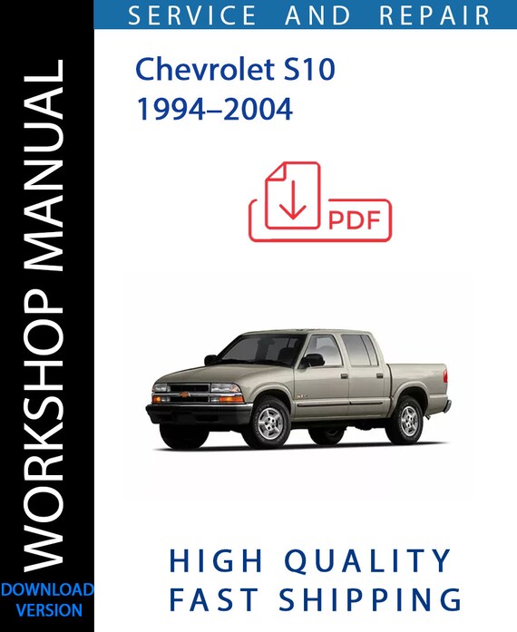 CHEVROLET S10 1994–2004 Service Repair Workshop Manual | Instant ...