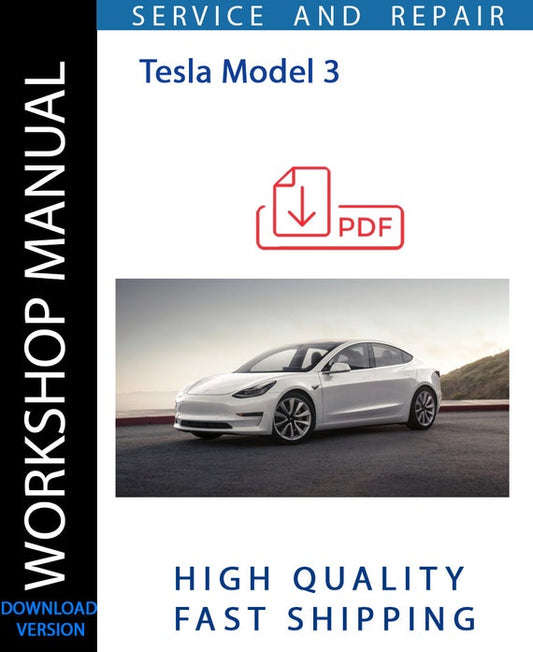 TESLA MODEL 3 Workshop Manual | Instant Download